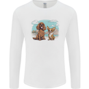 A Chihuahua & Cocker Spaniel Dogs Mens Long Sleeve T-Shirt White