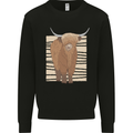 A Chilled Highland Cow Kids Sweatshirt Jumper Black