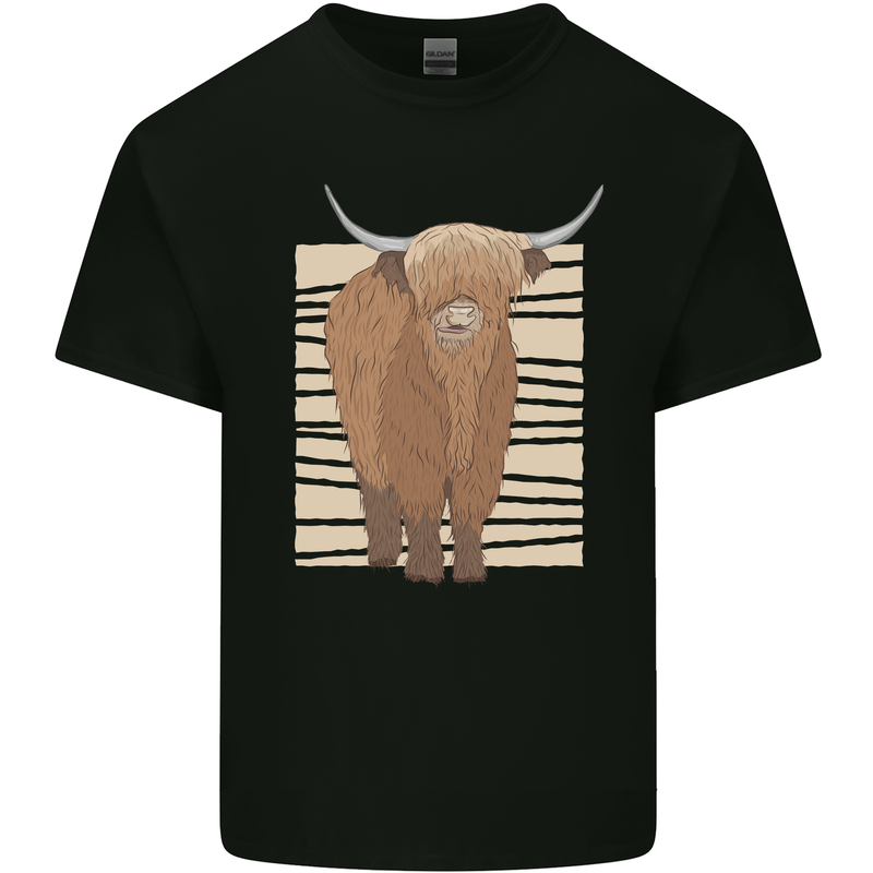 A Chilled Highland Cow Kids T-Shirt Childrens Black