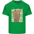 A Chilled Highland Cow Kids T-Shirt Childrens Irish Green