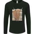 A Chilled Highland Cow Mens Long Sleeve T-Shirt Black