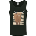 A Chilled Highland Cow Mens Vest Tank Top Black