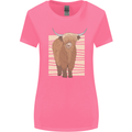 A Chilled Highland Cow Womens Wider Cut T-Shirt Azalea