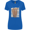 A Chilled Highland Cow Womens Wider Cut T-Shirt Royal Blue