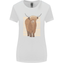 A Chilled Highland Cow Womens Wider Cut T-Shirt White