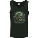 A Chilled Out Frog Playing the Guitar Mens Vest Tank Top Black