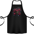 A Chinese Mask With Roses Gothic Goth Cotton Apron 100% Organic Black