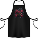 A Chinese Mask With Roses Gothic Goth Cotton Apron 100% Organic Black