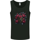 A Chinese Mask With Roses Gothic Goth Mens Vest Tank Top Black