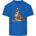 A Christmas Boxer Dog Xmas Kids T-Shirt Childrens Royal Blue