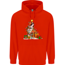 A Christmas Boxer Dog Xmas Mens 80% Cotton Hoodie Bright Red