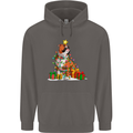 A Christmas Boxer Dog Xmas Mens 80% Cotton Hoodie Charcoal
