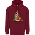 A Christmas Boxer Dog Xmas Mens 80% Cotton Hoodie Maroon