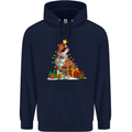 A Christmas Boxer Dog Xmas Mens 80% Cotton Hoodie Navy Blue