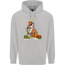 A Christmas Boxer Dog Xmas Mens 80% Cotton Hoodie Sports Grey