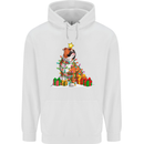 A Christmas Boxer Dog Xmas Mens 80% Cotton Hoodie White