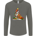 A Christmas Boxer Dog Xmas Mens Long Sleeve T-Shirt Charcoal