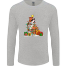 A Christmas Boxer Dog Xmas Mens Long Sleeve T-Shirt Sports Grey