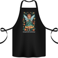 A Christmas Fairy Sparkling Holiday Xmas Cotton Apron 100% Organic Black