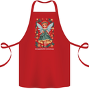A Christmas Fairy Sparkling Holiday Xmas Cotton Apron 100% Organic Red