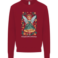 A Christmas Fairy Sparkling Holiday Xmas Kids Sweatshirt Jumper Red