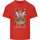 A Christmas Fairy Sparkling Holiday Xmas Kids T-Shirt Childrens Red