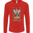 A Christmas Fairy Sparkling Holiday Xmas Mens Long Sleeve T-Shirt Red