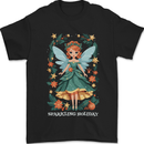 A Christmas Fairy Sparkling Holiday Xmas Mens T-Shirt 100% Cotton Black