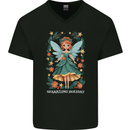 A Christmas Fairy Sparkling Holiday Xmas Mens V-Neck Cotton T-Shirt Black