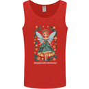 A Christmas Fairy Sparkling Holiday Xmas Mens Vest Tank Top Red