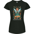 A Christmas Fairy Sparkling Holiday Xmas Womens Petite Cut T-Shirt Black