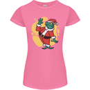A Christmas Frog Dressed as Santa Claus Womens Petite Cut T-Shirt
