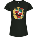 A Christmas Frog Dressed as Santa Claus Womens Petite Cut T-Shirt
