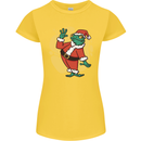 A Christmas Frog Dressed as Santa Claus Womens Petite Cut T-Shirt