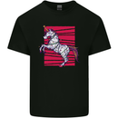 A Christmas Unicorn in Xmas Fairy Lights Kids T-Shirt Childrens Black