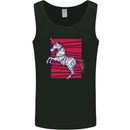 A Christmas Unicorn in Xmas Fairy Lights Mens Vest Tank Top Black
