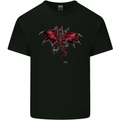 A Climbing Dragon Fantasy Mens Cotton T-Shirt Tee Top Black