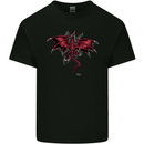 A Climbing Dragon Fantasy Mens Cotton T-Shirt Tee Top Black