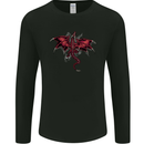 A Climbing Dragon Fantasy Mens Long Sleeve T-Shirt Black