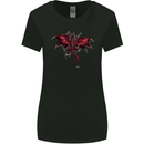 A Climbing Dragon Fantasy Womens Wider Cut T-Shirt Black