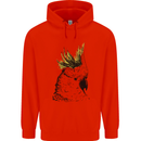 A Cockatoo Bird Childrens Kids Hoodie Bright Red
