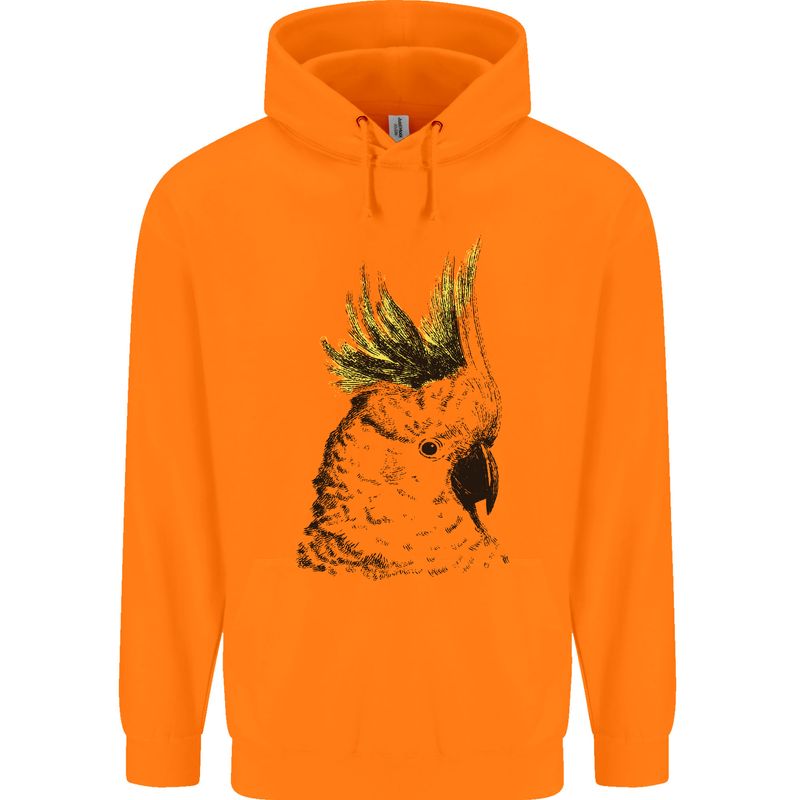 A Cockatoo Bird Childrens Kids Hoodie Orange