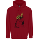 A Cockatoo Bird Childrens Kids Hoodie Red
