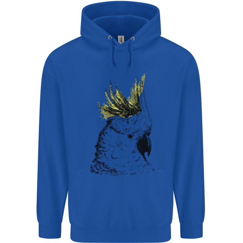 A Cockatoo Bird Childrens Kids Hoodie Royal Blue