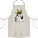 A Cockatoo Bird Cotton Apron 100% Organic Natural