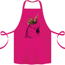 A Cockatoo Bird Cotton Apron 100% Organic Pink