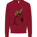 A Cockatoo Bird Kids Sweatshirt Jumper Red