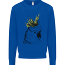A Cockatoo Bird Kids Sweatshirt Jumper Royal Blue