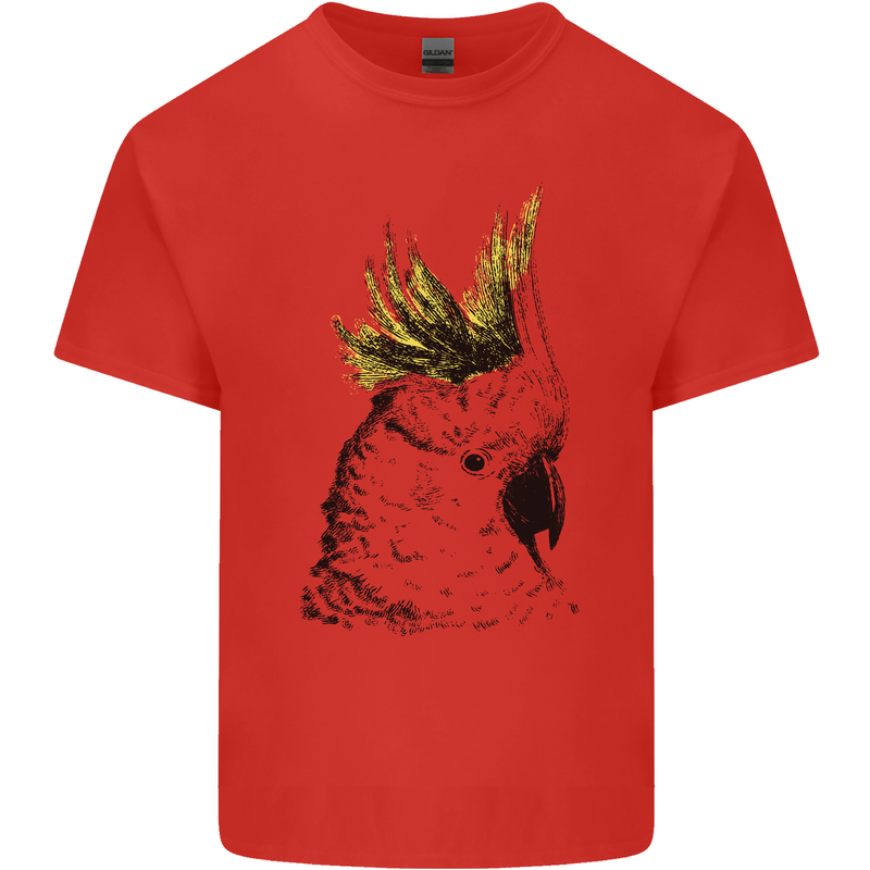 A Cockatoo Bird Kids T-Shirt Childrens Red