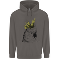 A Cockatoo Bird Mens 80% Cotton Hoodie Charcoal